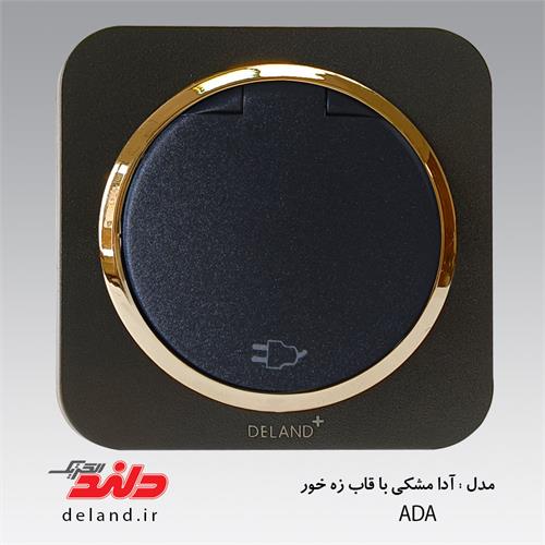 پریز ارت درب دار آدا مشکی زه طلایی دلندپلاس