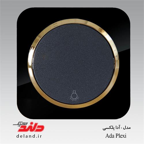 آدا پلکسی مشکی با زه طلایی