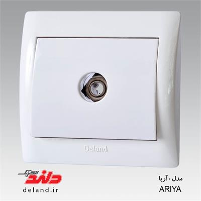فیش آنتن دلند مکانیزم آریا سفید و مشکی