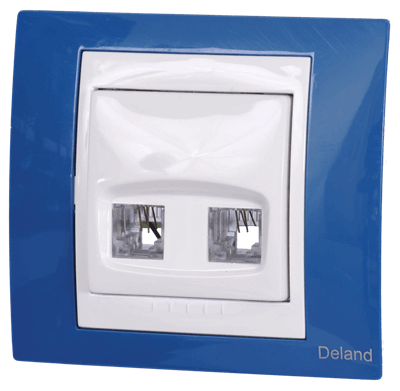 مکانیزم سیلور،سوکت تلفن دوقلو (4 خط)