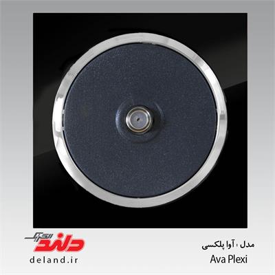 فیش آنتن sat/آواپلکسی مشکی زه نقره ای(مکانیزم+قاب+زه)