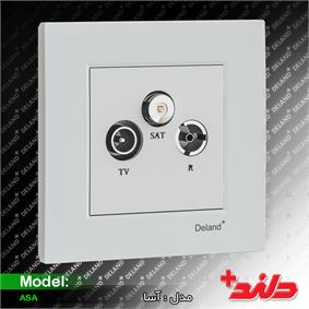 فیش آنتن مرکزی/آسا دلند پلاس(مکانیزم+قاب)