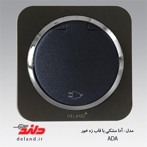 پریز ارت درب دار آدا مشکی زه نقره ای دلندپلاس