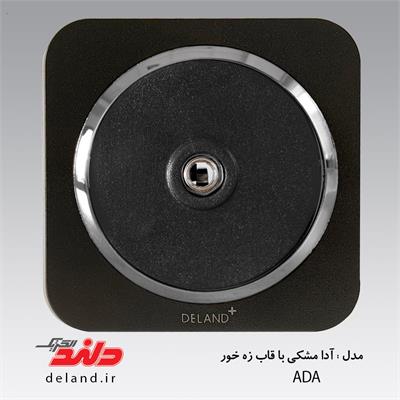 فیش آنتن/آدا مشکی زه نقره ای(مکانیزم+قاب+زه)