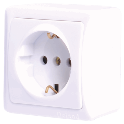 پریز ارت پایه سرامیکی روکار،نسترن