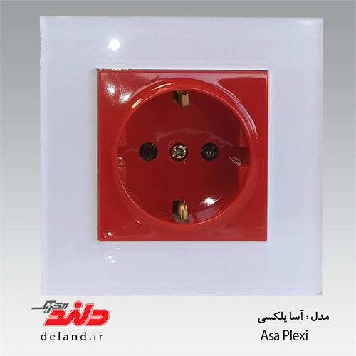 کلید پریز مدل آسا پلکسی دلندالکتریک