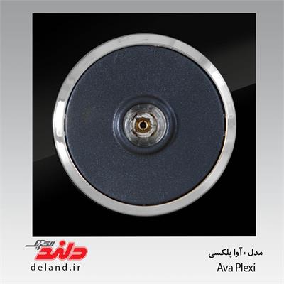 فیش بلندگو/ آوا پلکسی مشکی زه نقره ای(مکانیزم+قاب+زه)