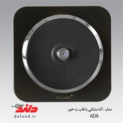فیش آنتن sat/آدا مشکی زه نقره ای(مکانیزم+قاب+زه)
