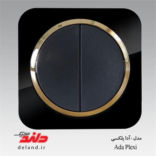 آدا پلکسی مشکی با زه طلایی