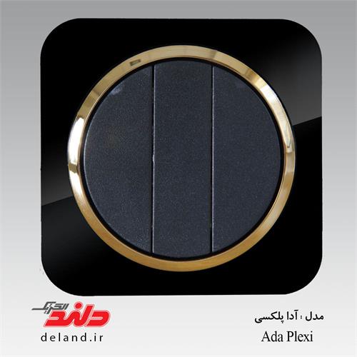 آدا پلکسی مشکی با زه طلایی