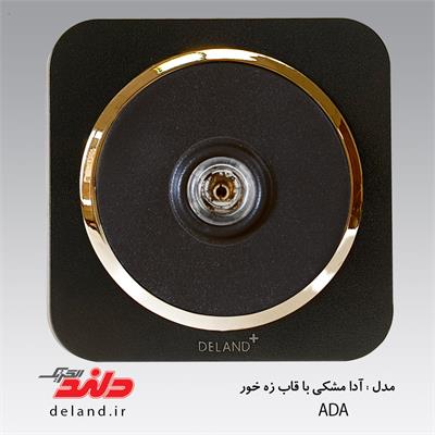 فیش بلندگو/آدا مشکی زه طلایی(مکانیزم+قاب+زه)