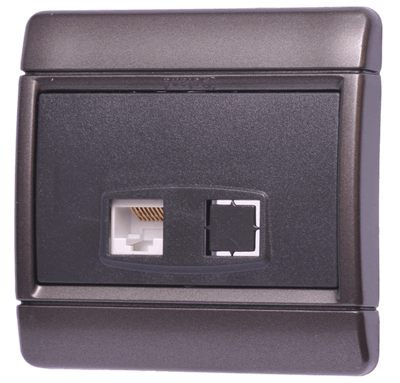 رایان مشکی،تک سوکت تلفن (دو خط)