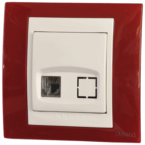 تک سوکت تلفن دو خط